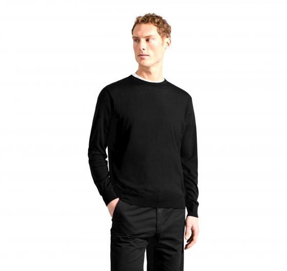 PAUL SHARK Maglia Uomo Girocollo In Lana Merino Extra Fine Winter Summer 99311015 011 Colore Nero