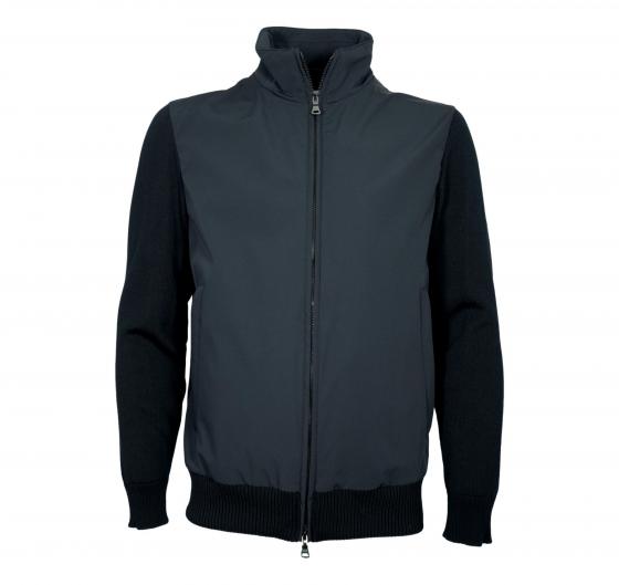 PAUL SHARK Cardigan Uomo Hybrid Zip Up In Typhoon 99311023 Colore Nero 011