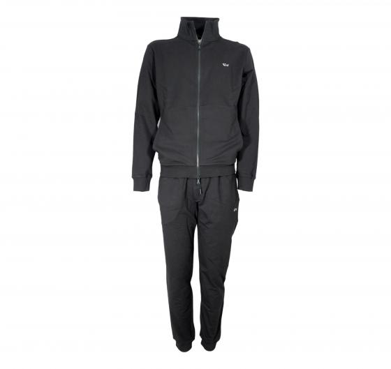 PAUL SHARK Tuta Uomo Sportiva In Cotone Con Badge Iconico 99311012 Colore Nero 011