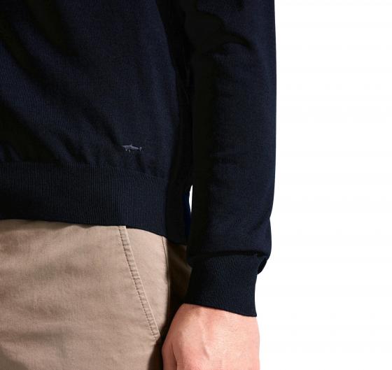 PAUL SHARK Maglia Uomo Girocollo In Lana Merino Extra Fine Winter Summer 99311015 050 Colore Blu