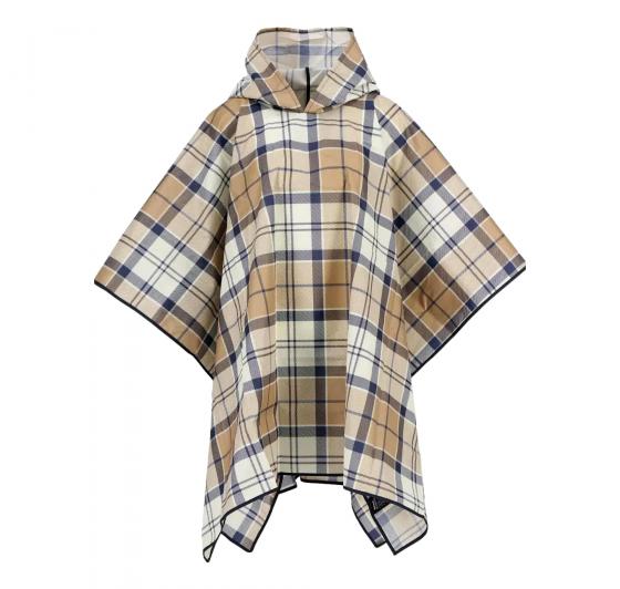 BARBOUR Poncho Donna Impermeabile In Tartan Portree LAC0345BR521 Colore Beige