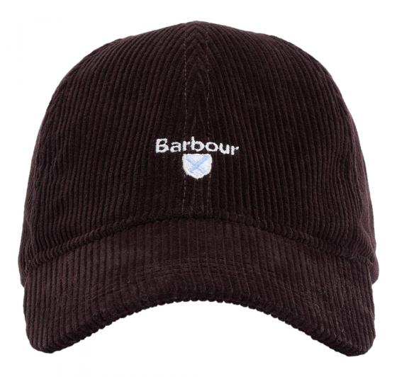 BARBOUR Cappello Baseball Uomo a Coste Sottili Preston Cord MHA0911BR511 Colore Marrone