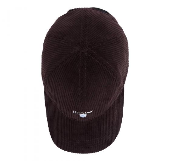 BARBOUR Cappello Baseball Uomo a Coste Sottili Preston Cord MHA0911BR511 Colore Marrone