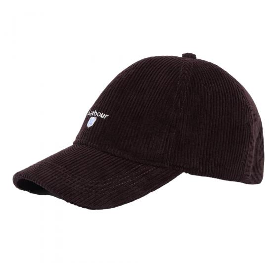 BARBOUR Cappello Baseball Uomo a Coste Sottili Preston Cord MHA0911BR511 Colore Marrone