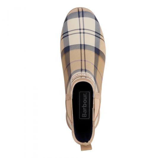 BARBOUR Stivaletti Donna Wellington Wilton Hessian Tartan LRF0066BR51 Colore Beige