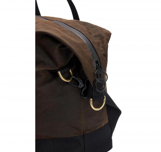 BARBOUR Borsone Da Viaggio Field In Tessuto Cerato UBA0715OL71 Colore Olliva