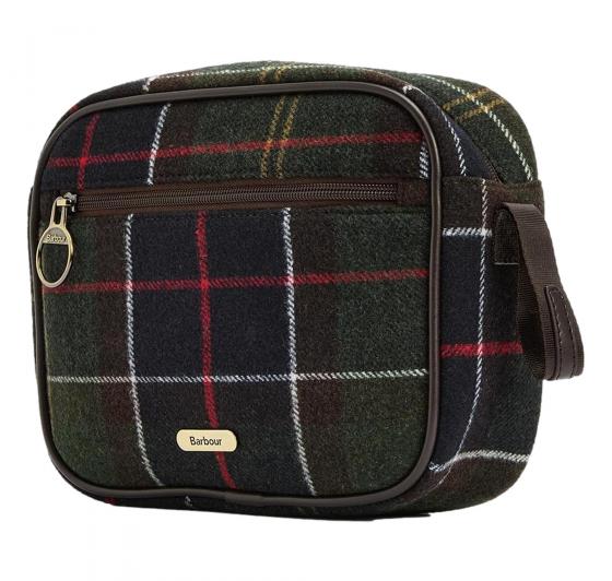 BARBOUR Beauty Case Donna Allowhay Tartan Wash Bag LAC0331OL911 Colore Verde Oliva