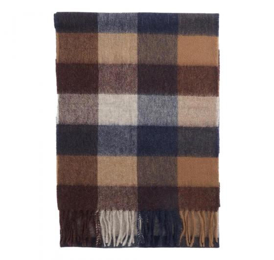 BARBOUR Sciarpa Uomo Large Tattersall USC0005TN381 Colore Midnight Oak