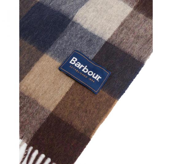 BARBOUR Sciarpa Uomo Large Tattersall USC0005TN381 Colore Midnight Oak