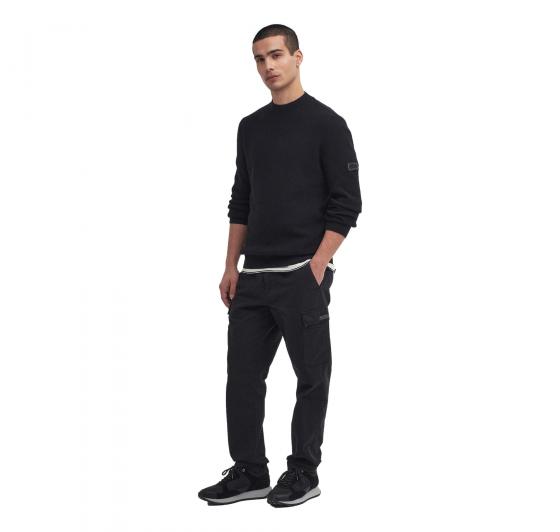 BARBOUR INTERNATIONAL Maglione Uomo Crew Neck Jumper MKN1611BK31 Nero Casual Elegante