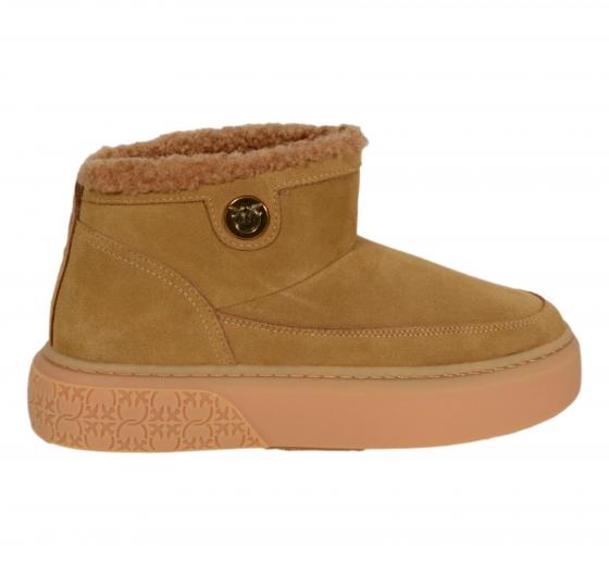 PINKO Modello Yoko 22 Mid Sneakers SS0105P055 Colore Cognac