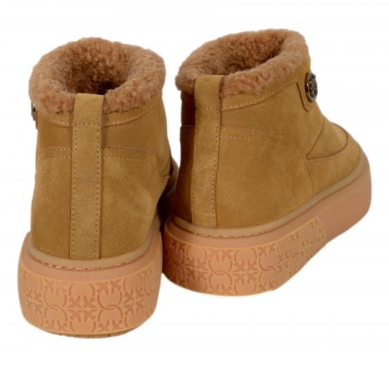 PINKO Modello Yoko 22 Mid Sneakers SS0105P055 Colore Cognac