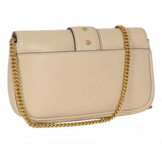 PINKO Borsa Donna Love One Pocket Vitello Seta 100061 Colore Beige C50Q