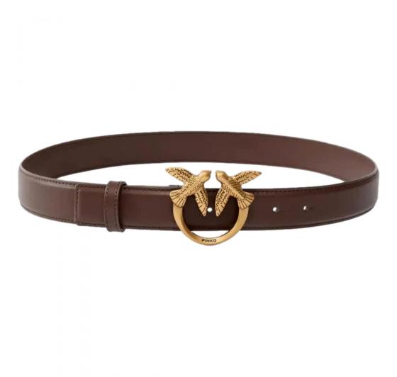 PINKO Cintura Donna Love Berry H3 Belt Vit Seta 100125 Colore Marrone L74Q