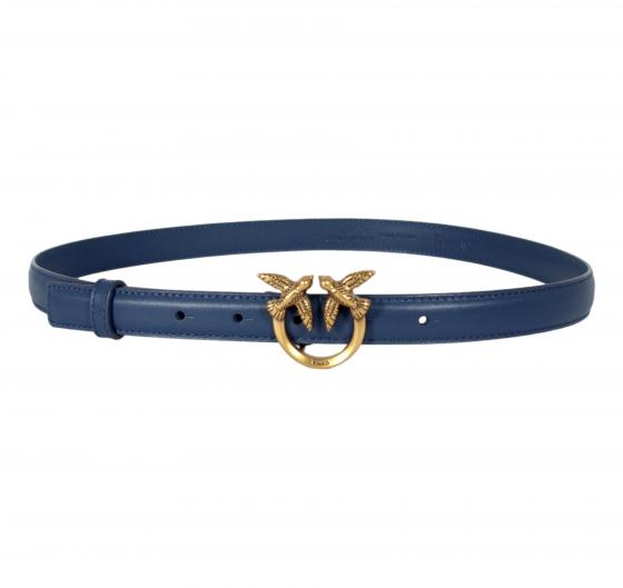 PINKO Cintura Donna Love Berry H2 Belt Vit Seta 100143 Colore Blu Indaco G08Q