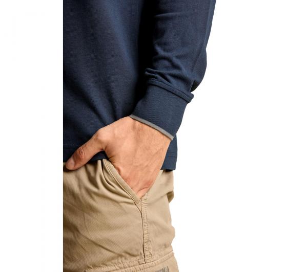 AERONAUTICA MILITARE Polo Uomo Manica Lunga Basica In Cotone PO1653UP00082 Colore Blu