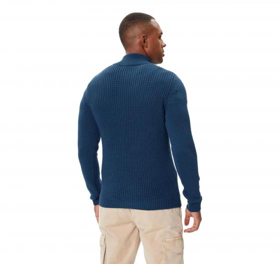AERONAUTICA MILITARE Maglia Uomo Collo Alto Con Bottoni In Cotone MA1572UL00409 Colore Blu