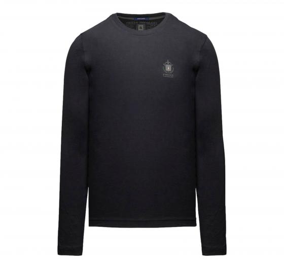 AERONAUTICA MILITARE T-shirt Uomo Manica Lunga In Cotone Con Patch A Contrasto TS2468UJ00703 Colore Nero