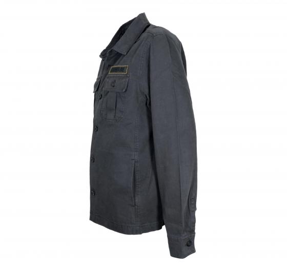 AERONAUTICA MILITARE Giacca Camicia Uomo In Twill Tinto Capo AC0036UCT04233 Colore Nero