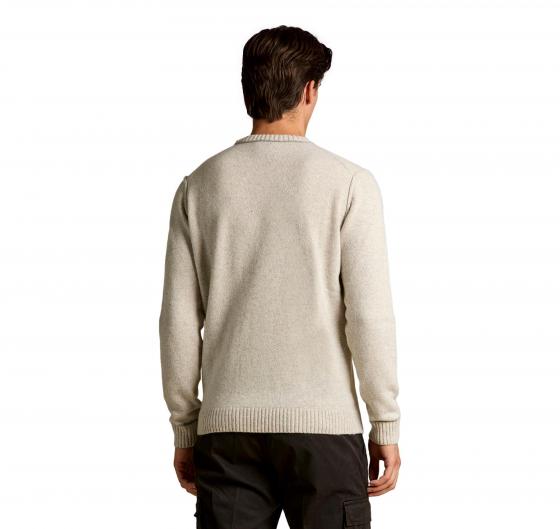 AERONAUTICA MILITARE Maglia Girocollo In Lana Tinto Filo MA1608UL00924 Colore Grigio Chiaro