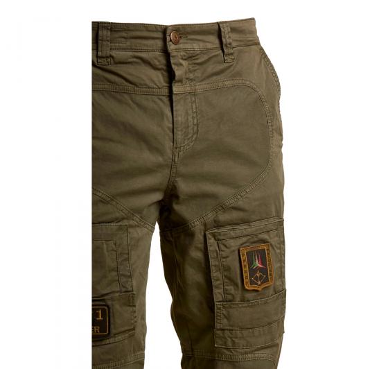 AERONAUTICA MILITARE Pantalone Uomo Anti G In Cotone PA1387UCT01493 Colore Verde