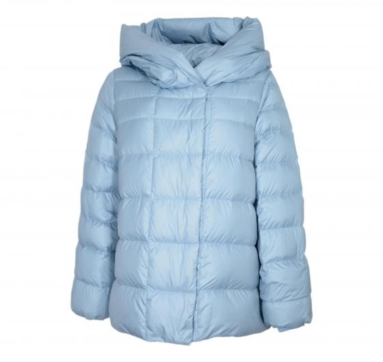 VLAB Giubbotto Donna A Shape In Piuma FW56005 Mood Colore Celeste