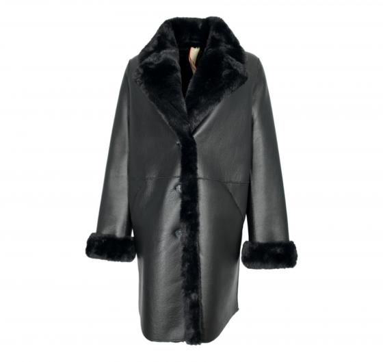 VLAB Giaccone Donna Con Tasche Laterali FW56032 Stormy Colore Nero