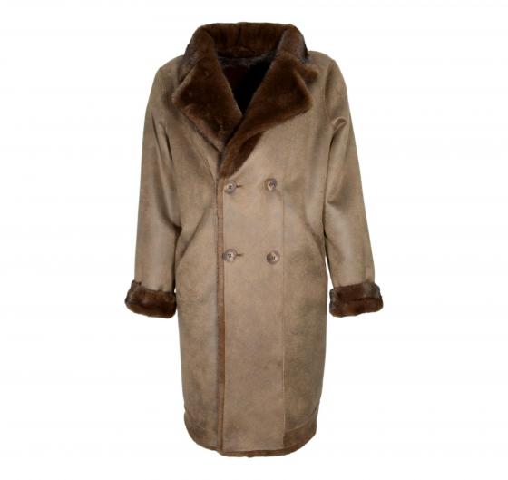 VLAB Giaccone Donna Audrey FW56054 Double Face Colore Marrone