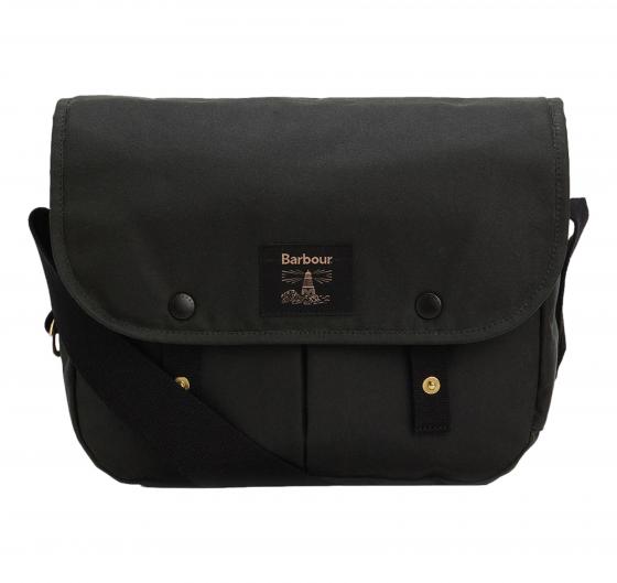 BARBOUR Borsa A Tracolla Riever Field In tessuto Cerato UBA0749SG91 Colore Verde Scuro