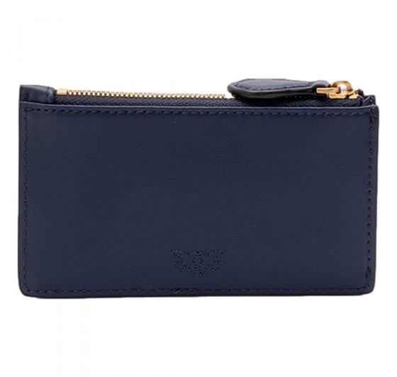PINKO Portacarte Donna Airone Chardholder Vitello Seta 100251 G08Q Colore Blu