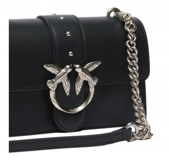 PINKO Borsa Donna Love One Mini St Cl Vitello Seta 105856 Colore Nero Z99O