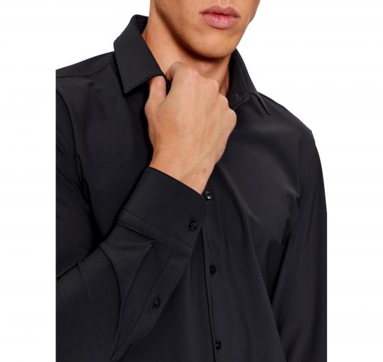 BOSS Camicia Uomo Slim Fit In Jersey Elasticizzato Ad Alte Prestazioni P HANK s kent C1 222 50503554 Colore Nero