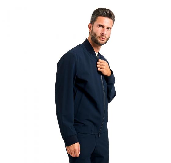 BOSS Giubbotto Uomo Idrorepellente In Tessuto Elasticizzato Ad Alte Prestazioni 50545795 Colore Blu