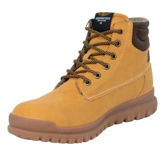 AERONAUTICA MILITARE Stivaletto Uomo Autunno Inverno Pelle Scamosciata SC0317 Colore Chiaro