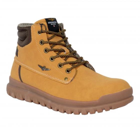 AERONAUTICA MILITARE Stivaletto Uomo Autunno Inverno Pelle Scamosciata SC0317 Colore Chiaro