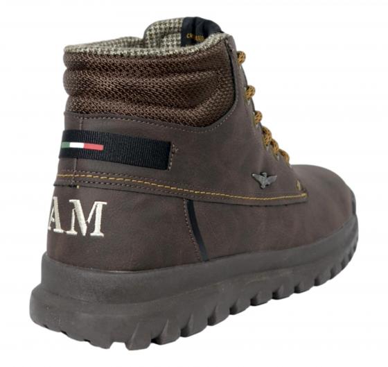 AERONAUTICA MILITARE Stivaletto Uomo Autunno Inverno Pelle Scamosciata SC0317 Colore Marrone