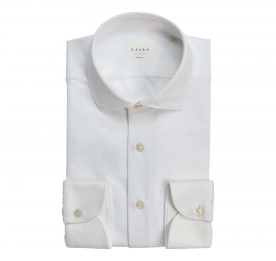 XACUS Camicia Uomo Active Shirt Evolution 11460001 Classic Fit Elasticizzata Bianca