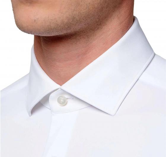 XACUS Camicia Uomo Active Shirt Evolution 11460001 Classic Fit Elasticizzata Bianca