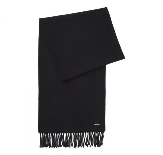 BOSS Sciarpa Donna In Lana Con Rivetto Con Logo Zesy 50517216 Colore Nero
