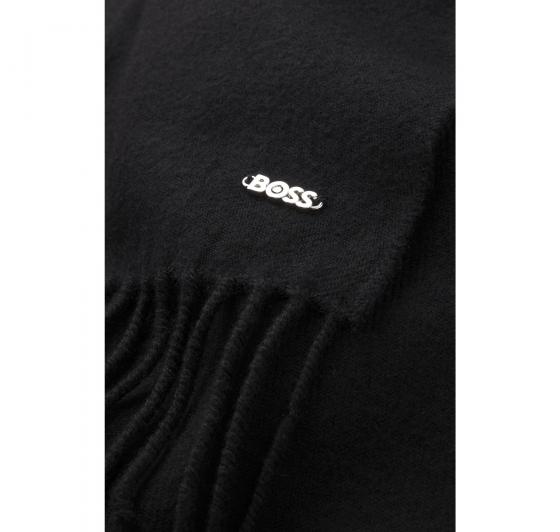 BOSS Sciarpa Donna In Lana Con Rivetto Con Logo Zesy 50517216 Colore Nero