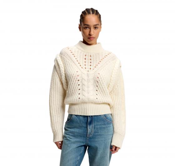 BOSS Maglione Lavorato Con Alpaca E Lana Vergine C Fasta 50548951 Colore Avorio