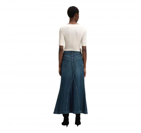 BOSS Gonna In Denim Blu Con Forma Svasata C PEPLUM SKIRT HR 50548436 Colore Blu