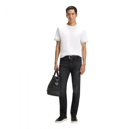 BOSS Jeans Uomo Delaware Slim Fit In Denim Italiano H Delaware 50550954 Colore Nero