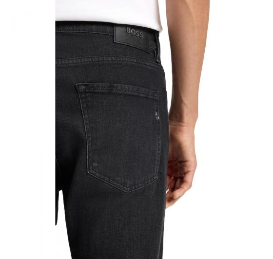 BOSS Jeans Uomo Delaware Slim Fit In Denim Italiano H Delaware 50550954 Colore Nero