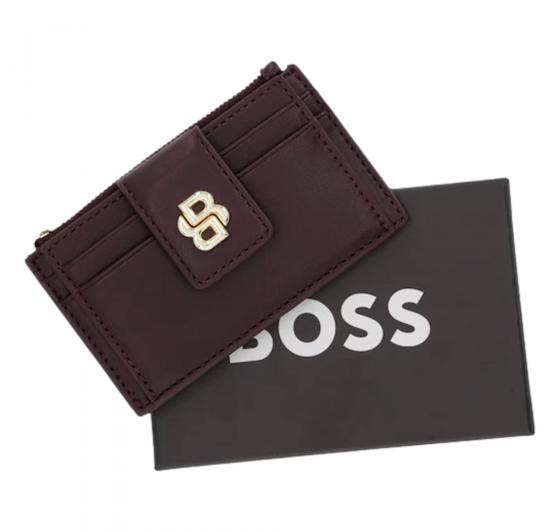 BOSS Portacarte Donna B ICON CardHolder 50552234 Colore Rosso Mogano