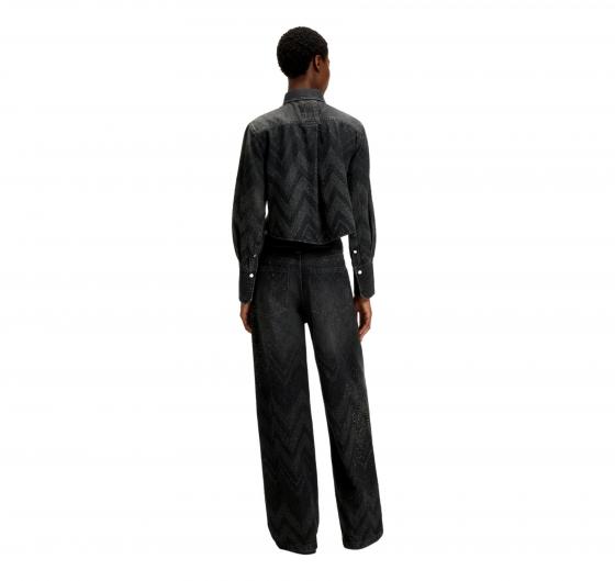 BOSS Giacca Corta Donna Regular Fit In Denim Con Cristalli C SHIRT LS 1 0 50548445 Colore Nero