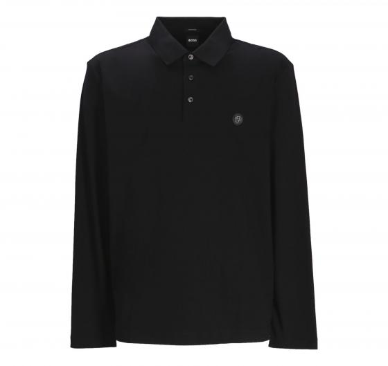 BOSS Polo Uomo Manica Lunga In Cotone C Paley 01 50523917 Colore Nero