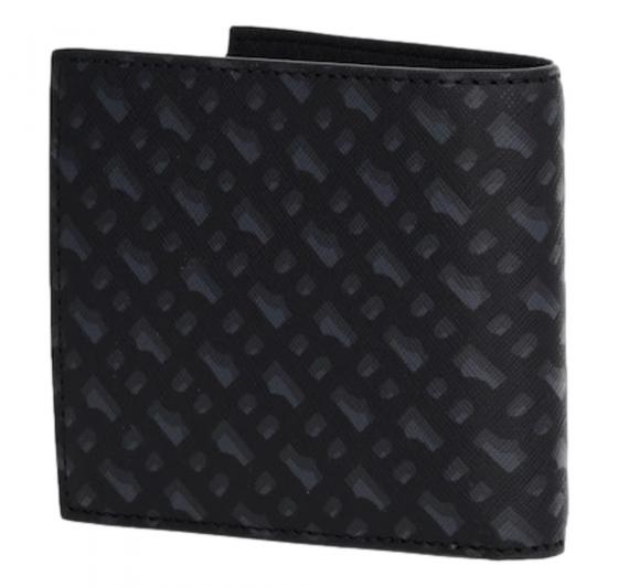 BOSS Portafoglio Uomo Con Monogramma e Logo Goffrato In Lamina Zair MN 4cc Coin 50552830 Colore Nero