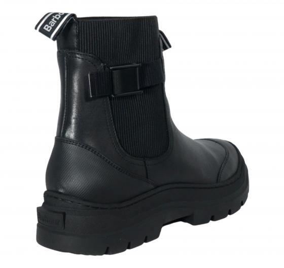 BARBOUR Scarponcino Donna Modello Chelsea in Pelle e Gomma LFO0787BK91 Colore Nero  