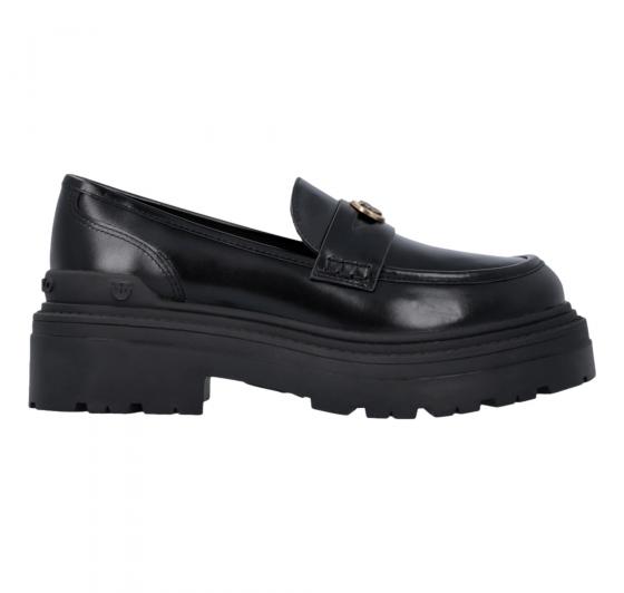 PINKO Mocassini Donna In Pelle Con Logo Love Birds SD0403P001 Colore Nero